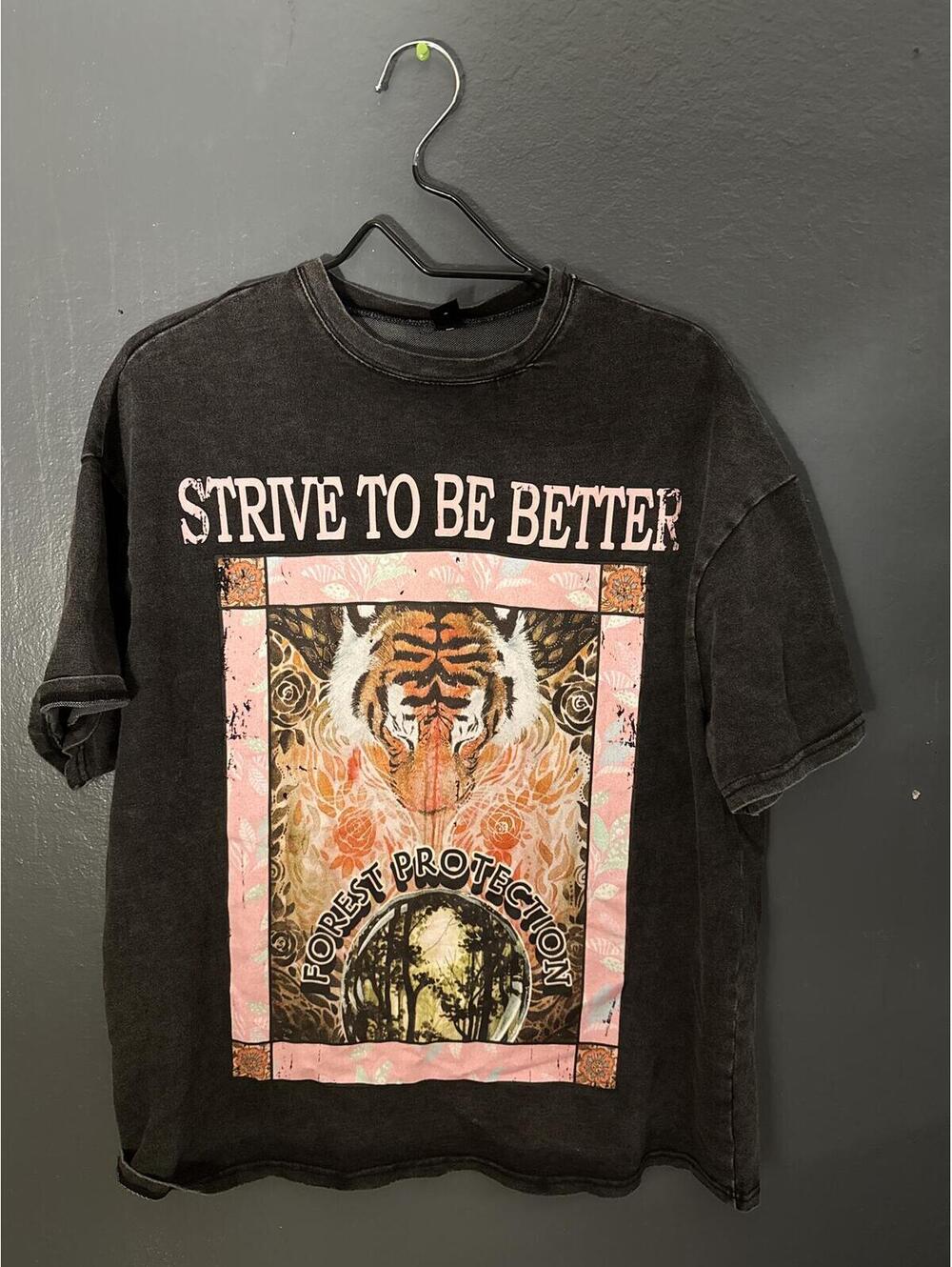 SHEIN Strive To Be Better Graphic T-Shirt XS